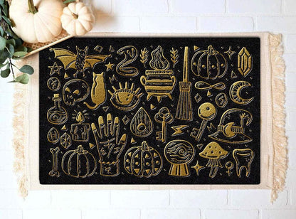 Golden Little Things Halloween Doormat | Best Outdoor Halloween Decoration