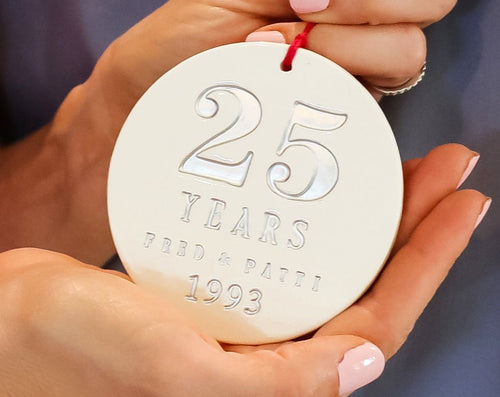 25Th Anniversary Gift, 25Th Anniversary Ornament, Silver Anniversary, Anniversary Gift, 25Th Wedding Anniversary