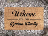 Personalized Home Door Mat Customized Family Name Doormat - Custom Outdoor Rug - New Home Gift - Realtor Gift -