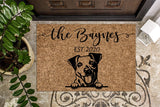 Jack Russell Dog 2 Personalized Doormat Custom Doormat Welcome Mat Last Name Door Mat Puppy Dog