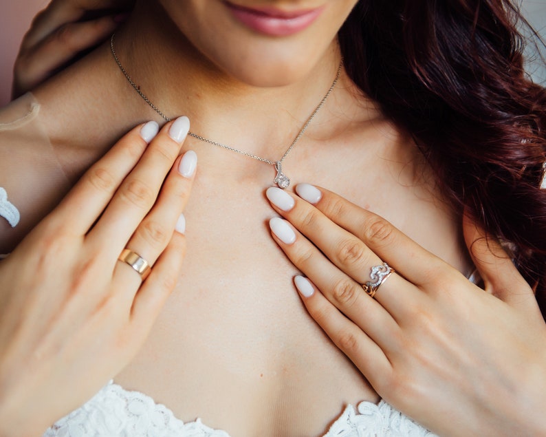 To Mother of the Bride Necklace Thank you for entrusting me with piece of your heart Wedding Gift Alluring Beauty Necklace LX334C