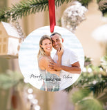 Personalized Christmas 25Th Wedding Anniversary Ornament Photo Wedding Christmas Ornament Keepsake, Christmas Ornament, Custom Ornament.