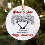 30 Years Anniversary Christmas Ornament, 30Th Anniversary Keepsake, 30Th Anniversary, Custom Anniversary Ornament, 30Th Wedding Anniversary