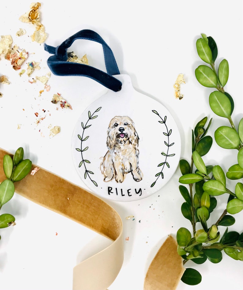 Custom Ornaments- Hand Painted Ornaments- Our First Christmas, Custom Gifts Bridal Bouquet, House, Pet, Somogram Or Floral