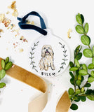 Custom Ornaments- Hand Painted Ornaments- Our First Christmas, Custom Gifts Bridal Bouquet, House, Pet, Somogram Or Floral