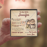 Personalized Wife Necklace, Husband to Wife, Gift For My Wife, Romantic Wife Gift, InterLocking Hearts Necklace