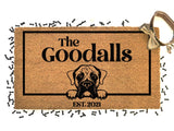 Boxer Dog Door Mat - Dog Doormat - Pet Gift - Custom Pet Breed - Personalized Animal Doormat - Couples Gift - New Home