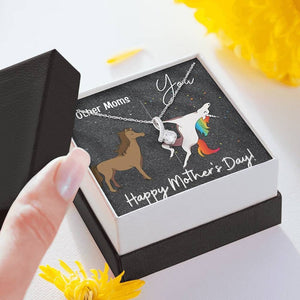 Jewelry, Necklace, Message Card, Horse, Unicorn, Happy Mother's Day Gift, Alluring Beauty Necklace Gift To Mom From Daughter Son Children