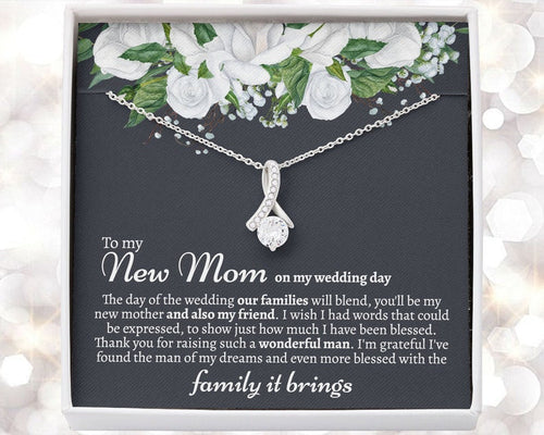 Sentimental Mother In Law Wedding Gift From Bride, Mother of the Groom Necklace, Future Mother in Law Wedding Gift, Gift For Mother-In-Law, Alluring Beauty Necklace