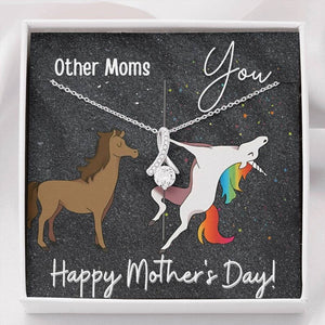 Jewelry, Necklace, Message Card, Horse, Unicorn, Happy Mother's Day Gift, Alluring Beauty Necklace Gift To Mom From Daughter Son Children