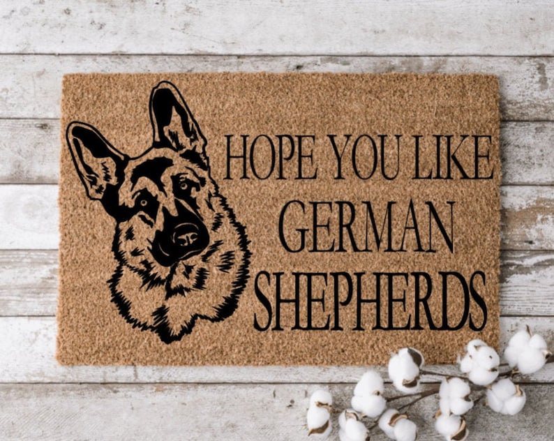 Hope You Like German Shepherds Welcome Mat Perfect Gift for Dog Lovers Personalized Door Mat New Home Decor |