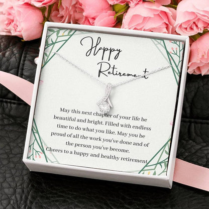 Retirement Alluring Beauty Necklace, Retirement Necklace For Colleagues, Leave Job, Jewelry From Coworker, Retirement Party, Best Retirement Gift Idea
