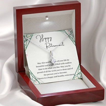 Retirement Alluring Beauty Necklace, Retirement Necklace For Colleagues, Leave Job, Jewelry From Coworker, Retirement Party, Best Retirement Gift Idea