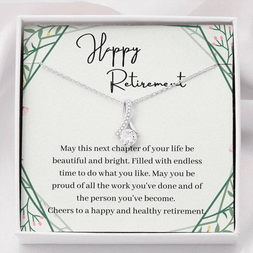 Retirement Alluring Beauty Necklace, Retirement Necklace For Colleagues, Leave Job, Jewelry From Coworker, Retirement Party, Best Retirement Gift Idea
