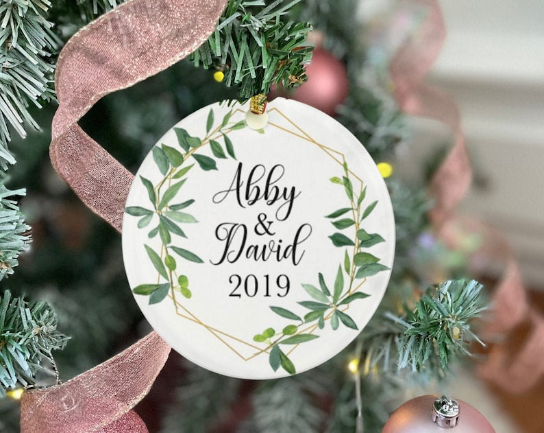 Customizable Ornament, Couple Ornament, Personalized Christmas Ornament, Wedding Gifts For Couple, Christmas Gift For Him, Christmas Decor