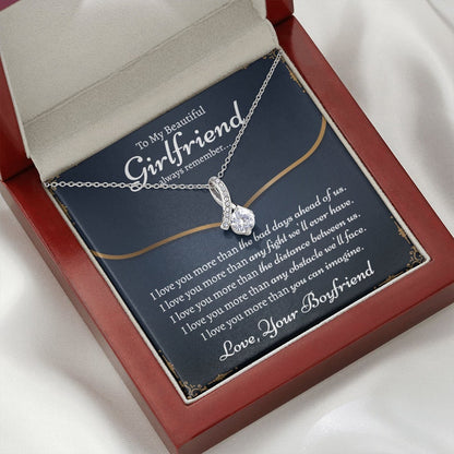 My Beautiful Girlfriend Necklace, First Birthday Gift For Girlfriend, Best Gift For Girlfriend on her Birthday, Surprise Gift For Girlfriend, Alluring Beauty Necklace