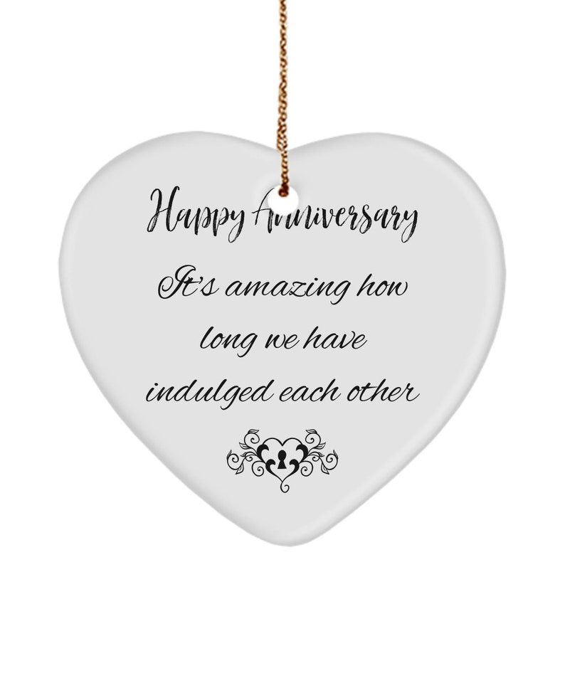 Happy Anniversary Ornament, Couples Ornament Gifts, 10 Years Married, 20Th Anniversary, Marriage Gifts, Husband/Wife, 30Th Anniversary Gifts