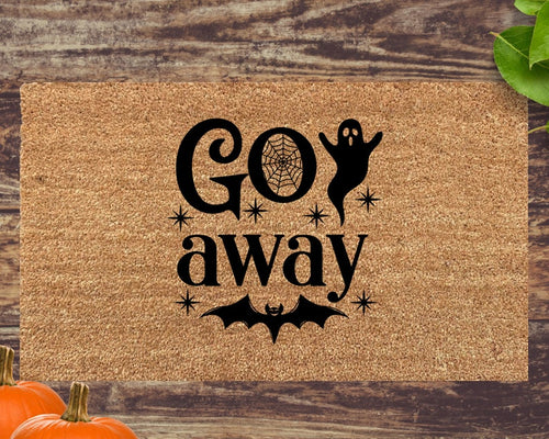 Go Away Doormat Halloween Doormat Funny Doormat Halloween Decor Spooky Doormat Housewarming Gift New Home Gift