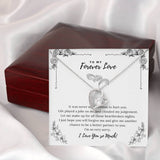 To My Forever Love Necklace With message card, Valentine Birthday Anniversary Gift to Wife Soulmate Girlfriend From boyfriend Husband.