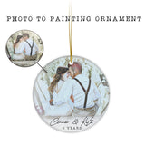 Anniversary Ornament | 9Th Wedding Anniversary Gift | 9 Year Anniversary Christmas Ornament | Personalized Anniversary Gift For Couples
