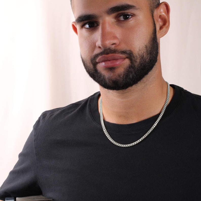Sentimental Son Gifts from Mom Cuban Chain Necklace Mother to Son Gifts Gifts for Son Birthday Unique Gifts for Son
