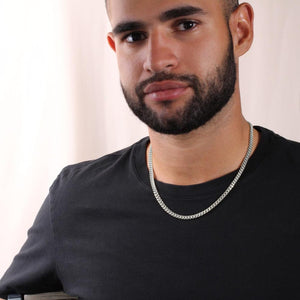 To My Man Cuban Chain Necklace for Him, I Love You more than you will ever know - I found my missing piece - Romantic Birthday Gifts for Him Christmas Valentines LX095G