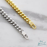 To My Son Necklace Gift From Mom, Never Feel That You Are Alone, Cuban Link Chain Necklace