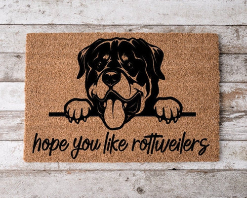 Hope You Like Rottweilers Welcome Mat Perfect Gift for Dog Owner Pet Lover Personalized Doormat New Home Decor |