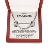 To My Swolemate Cuban Necklace, Man Jewelry, Valentine Gift For Man, From His Swolemate, Best Birthday Gift For Man