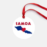 Samoa Ornament Personalized Gift Gloss Coated Aluminum