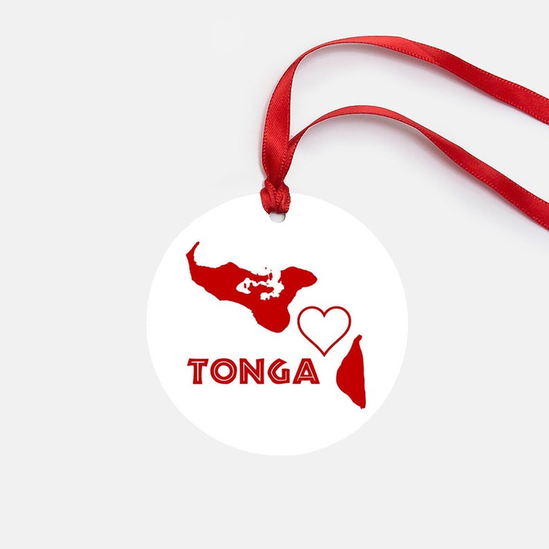 Tonga Ornament Personalized Gift Gloss Coated Aluminum