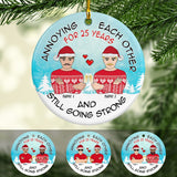 Annoying Each Other Christmas Gift For Couples Personalized Custom Ornament Gay Couple, Lgbt Ornament
