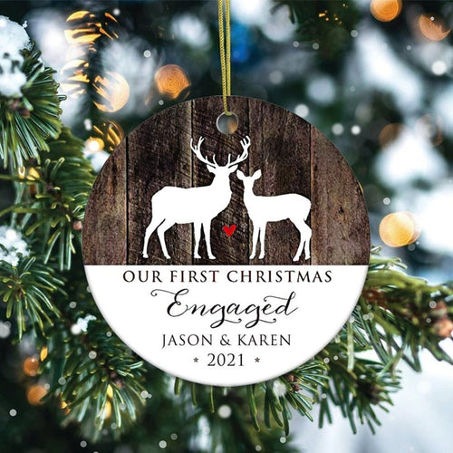 Our First Christmas Ornament,Personalized Ornament,Engaged Ornament,Wedding Gifts,Christmas Gifts,Personalized Gifts For Her,Christmas Decor