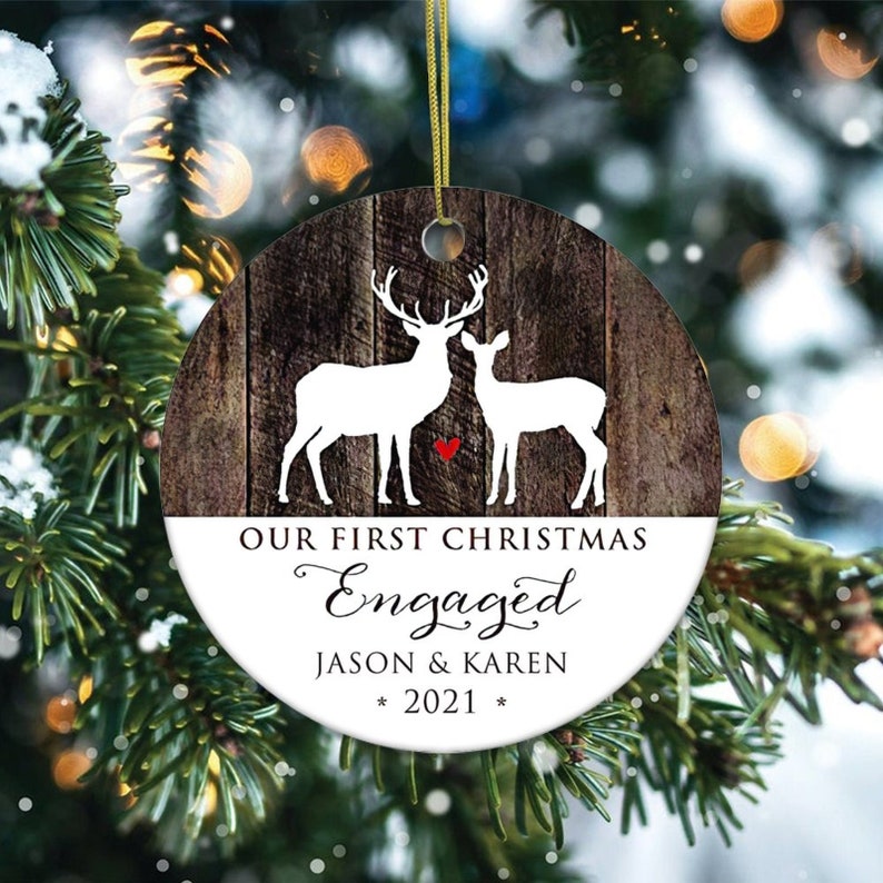 Our First Christmas Ornament,Personalized Ornament,Engaged Ornament,Wedding Gifts,Christmas Gifts,Personalized Gifts For Her,Christmas Decor
