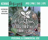 Customizable Milestone Anniversary Christmas Ornament Svg Cut File To Make Keepsake For 1St 5Th 10Th 15Th 20Th 30Th 40Th 50Th More Personal
