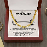 To My Swolemate Cuban Necklace, Man Jewelry, Valentine Gift For Man, From His Swolemate, Best Birthday Gift For Man