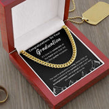 Graduation Gift - It's time to celebrate all the hard work that led to this joyful occasion - College, High School, Senior, Master Graduation Gift - Class of 2022 Cuban Link Chain - LX035A