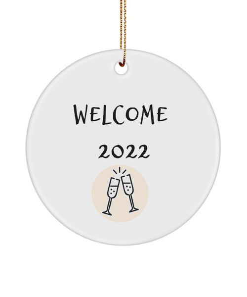 New Beginnings Ornament, New Years Ornament, Welcome , Champagne, New Year Ornament, Gift For Him, Gift For Her