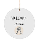 New Beginnings Ornament, New Years Ornament, Welcome , Champagne, New Year Ornament, Gift For Him, Gift For Her