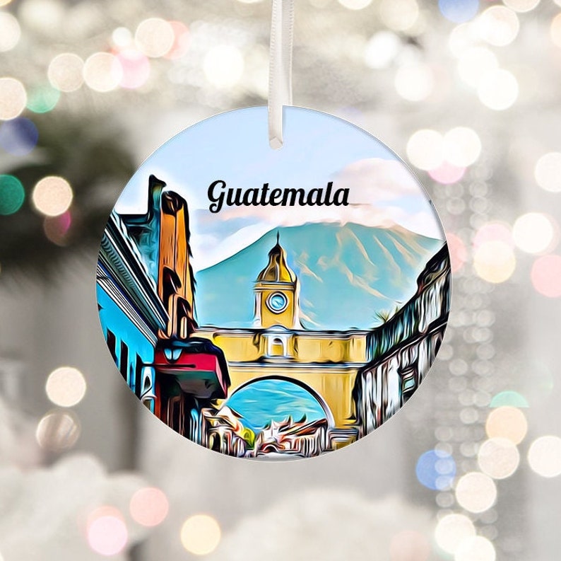 Guatemala Ornament, Anniversary Gift, Guatemala Gift, Souvenir Gift, Travel Gift, Travel Ornament, Housewarming Gift, Gift For Him, Travel