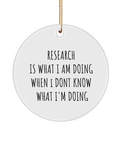 Masters Graduate Ornament, Phd Ornament, Gift For Post Graduate, Research Intern Gift, Research Fellow Ornament, Gift For Him, Gift For Her