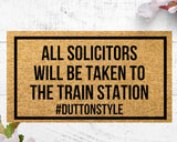 No Soliciting Dutton Style Welcome Door Mat for Yellowstone Fans Rip Wheeler John Dutton Beth Dutton
