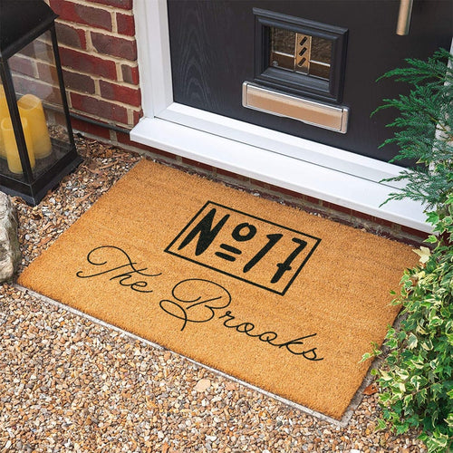 Housewarming Gift Welcome Door Mat New Home Gift Personalized Custom Doormat Personalized Gift Wedding Gift |