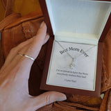 Jewelry, Necklace, Message Card, Mother's Day Gift, Best Mom Ever, Alluring Beauty Necklace Gift To Mom From Daughter Son