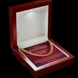 Fathers Day Gift From Daughter Son, Gift For Dad, Birthday Gift For Dad From Daughter Son, Custom Necklace Dad, Cuban Link Chain Necklace