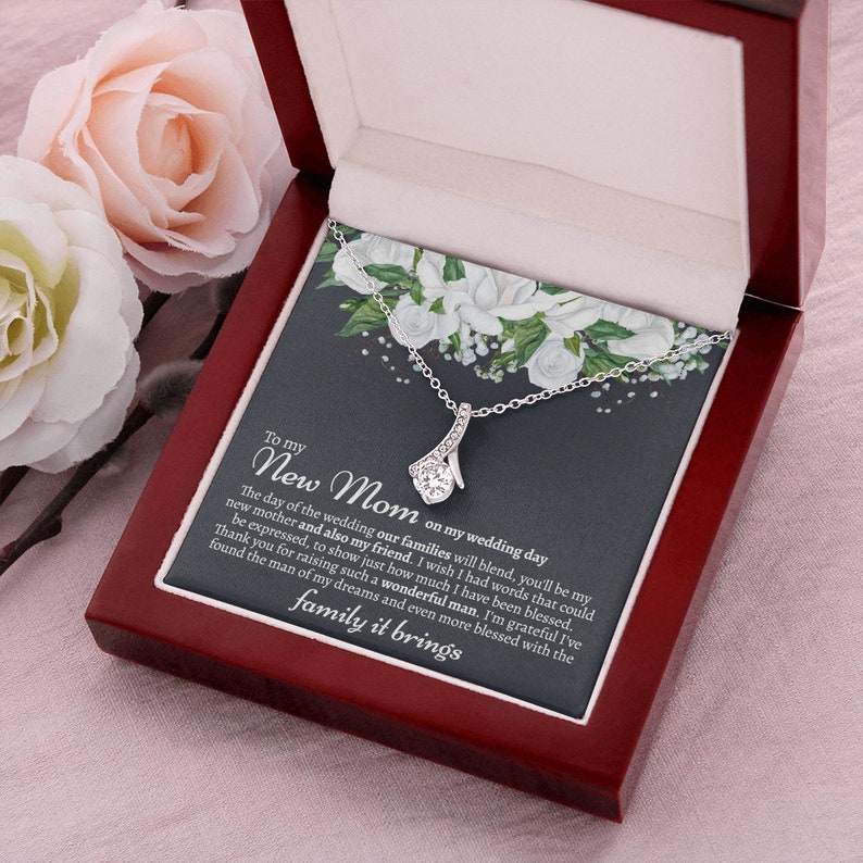 Sentimental Mother In Law Wedding Gift From Bride, Mother of the Groom Necklace, Future Mother in Law Wedding Gift, Gift For Mother-In-Law, Alluring Beauty Necklace