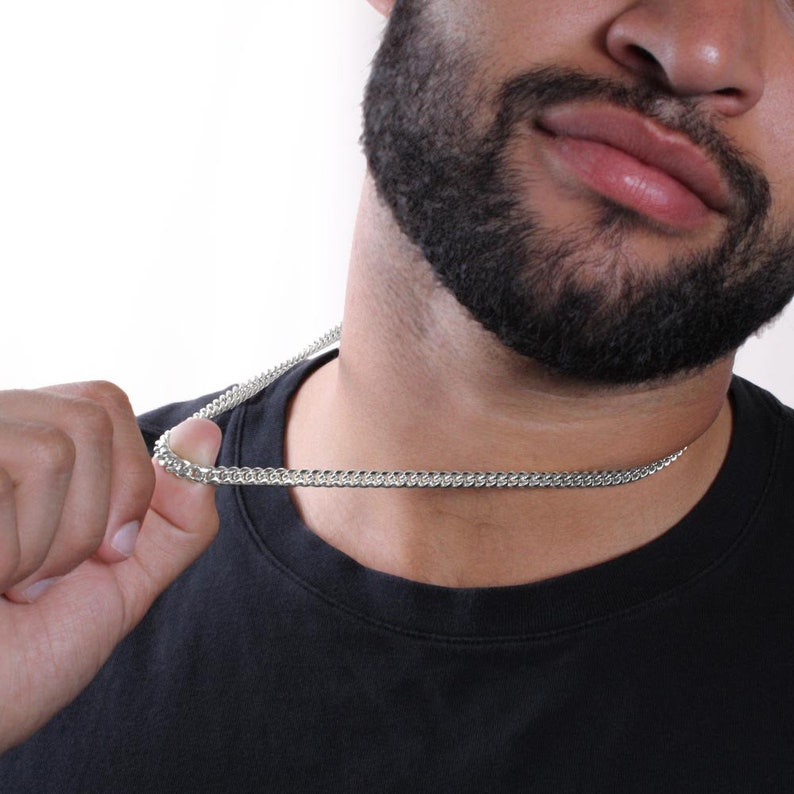To My Dad Necklace from Daughter - I Love You, Dad, Father's Day Gift, Gift for Father, Cuban Link Chain Necklace