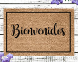 Bienvenidos doormat Bienvenidos Welcome Mat Spanish Doormat Custom Door Mat Housewarming Gift Closing Gift