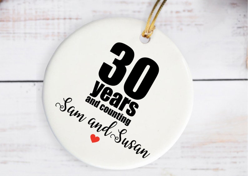 Anniversary Ornament Anniversary Gifts Personalized Couple Gifts Custom Wedding Anniversary Gifts