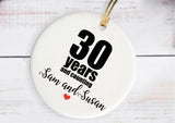Anniversary Ornament Anniversary Gifts Personalized Couple Gifts Custom Wedding Anniversary Gifts